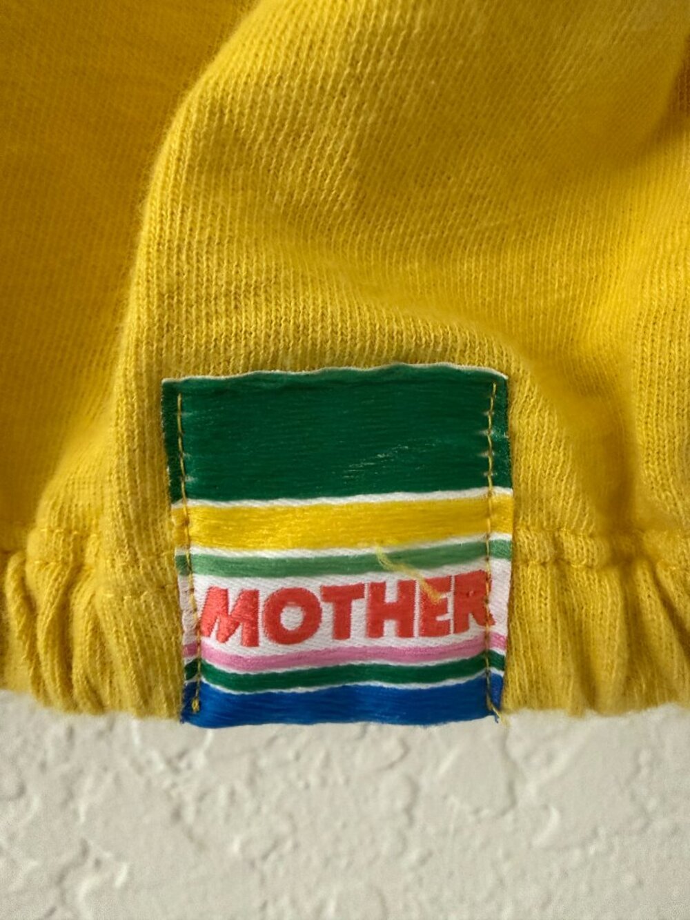 MOTHER "The Snipper" Tee – Primrose Wash – M- Honeybutter Yellow/Cream - Picture 6 of 12
